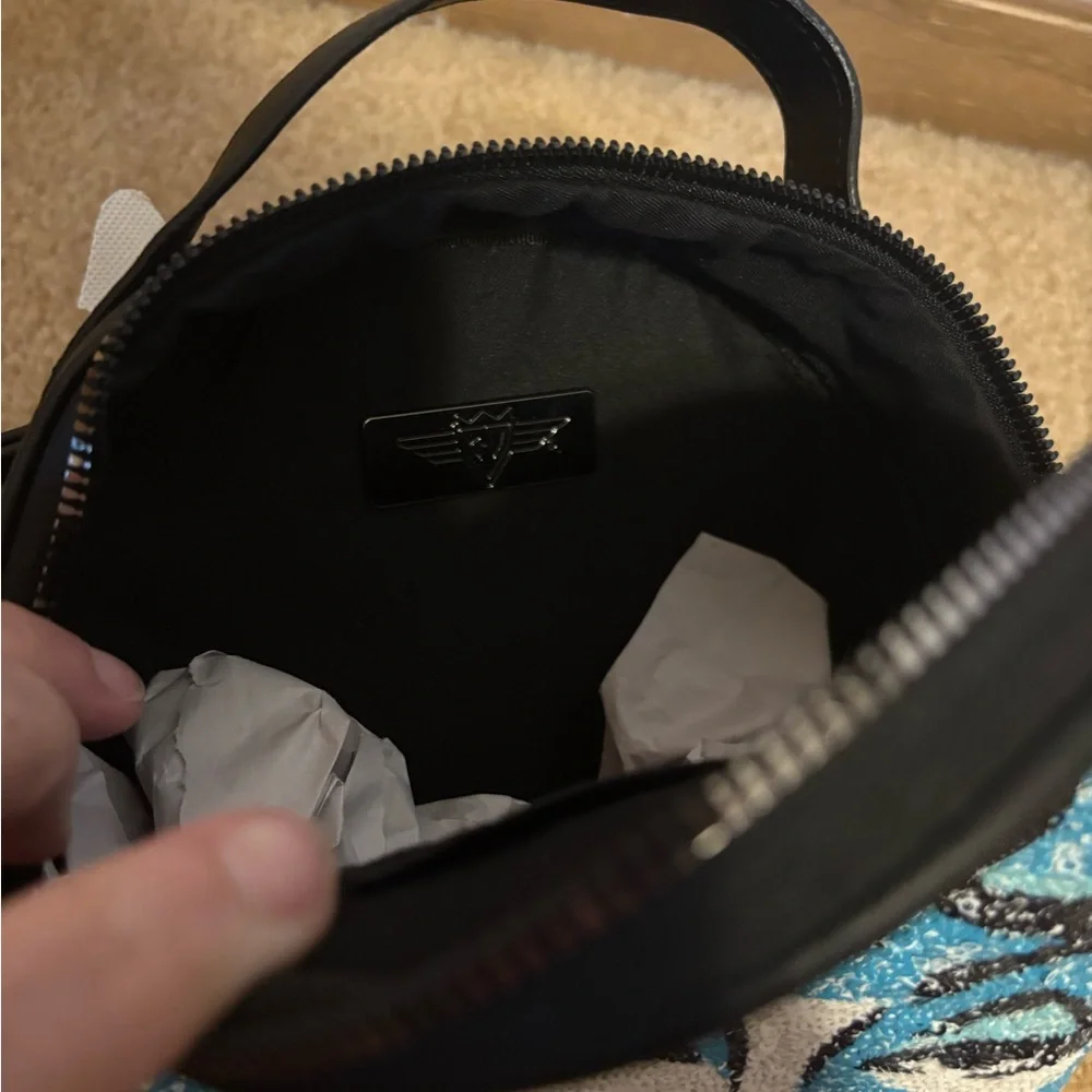 Disney Haunted Mansion Madame Leota Buckle Down Round Crossbody Sequin Purse - Picture 9 of 9